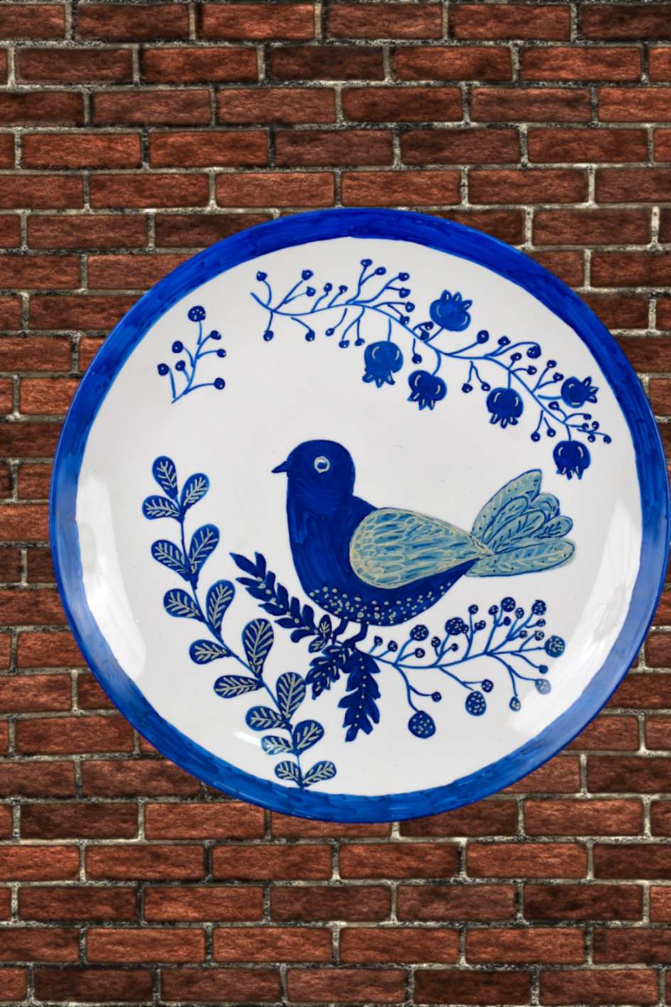 Morwee Ceramic Wall Hanging Plates 9.5 inches set of 4