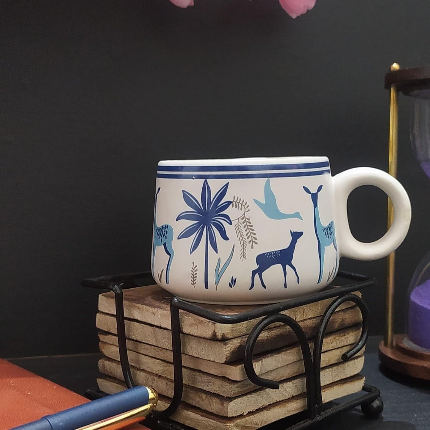 Morwee HANDICRAFTS Ceramic Tea Cup Set of 6