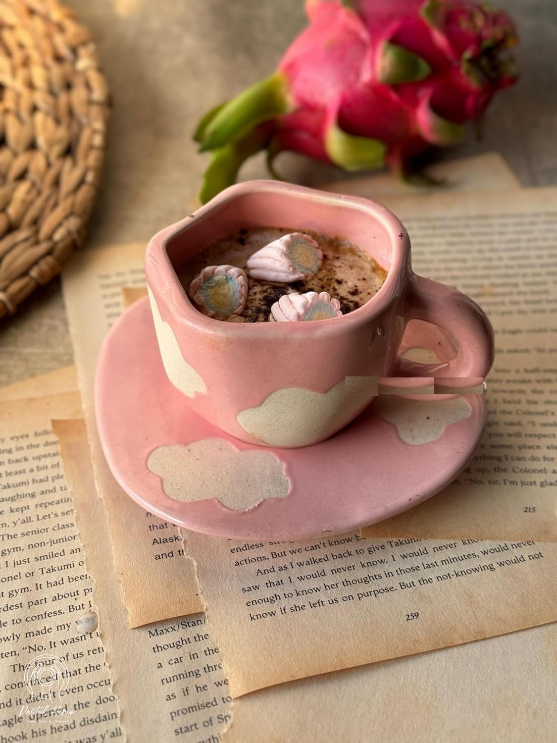 Morwee Pink Cloud cup with saucer