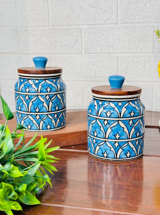 MORWEE Hand painted Ceramic Jar