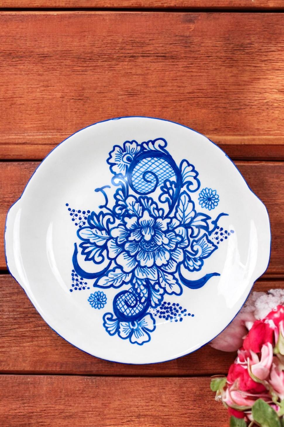 Morwee Ceramic Wall Hanging Plates 9.5 inches set of 4