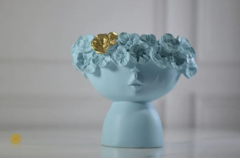 MORWEE Charming Woman Face Vase