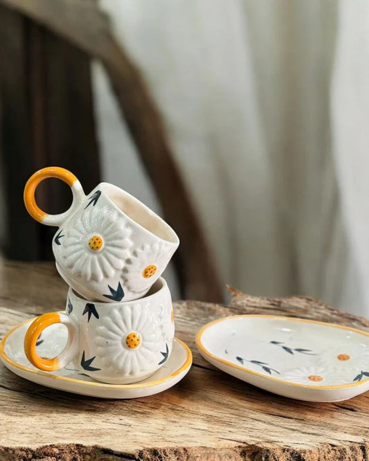 Morwee White Sunflower mug