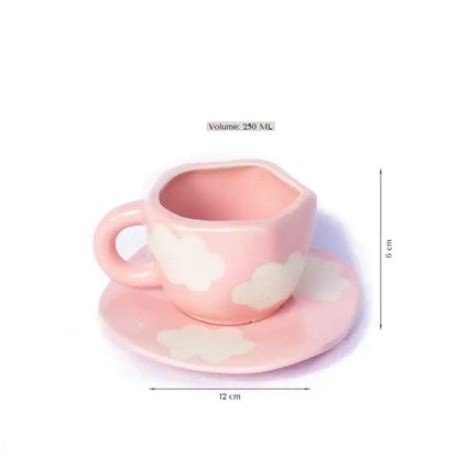 Morwee Pink Cloud cup with saucer