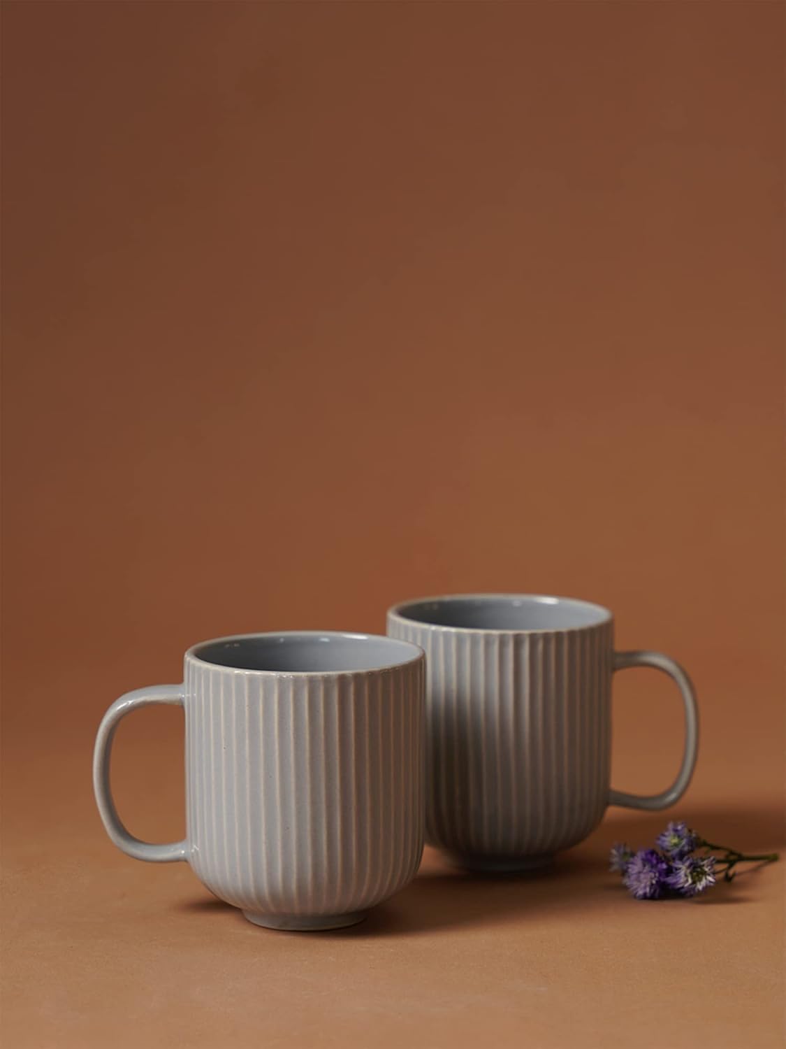 Morwee Gray cup set of 2 with tray