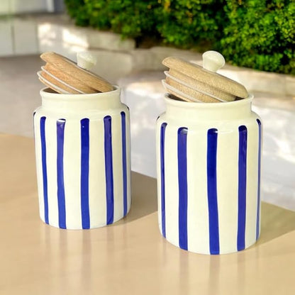 Morwee White Blue Line jar