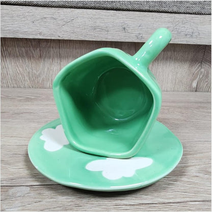 Morwee Green Cloud cup with saucer