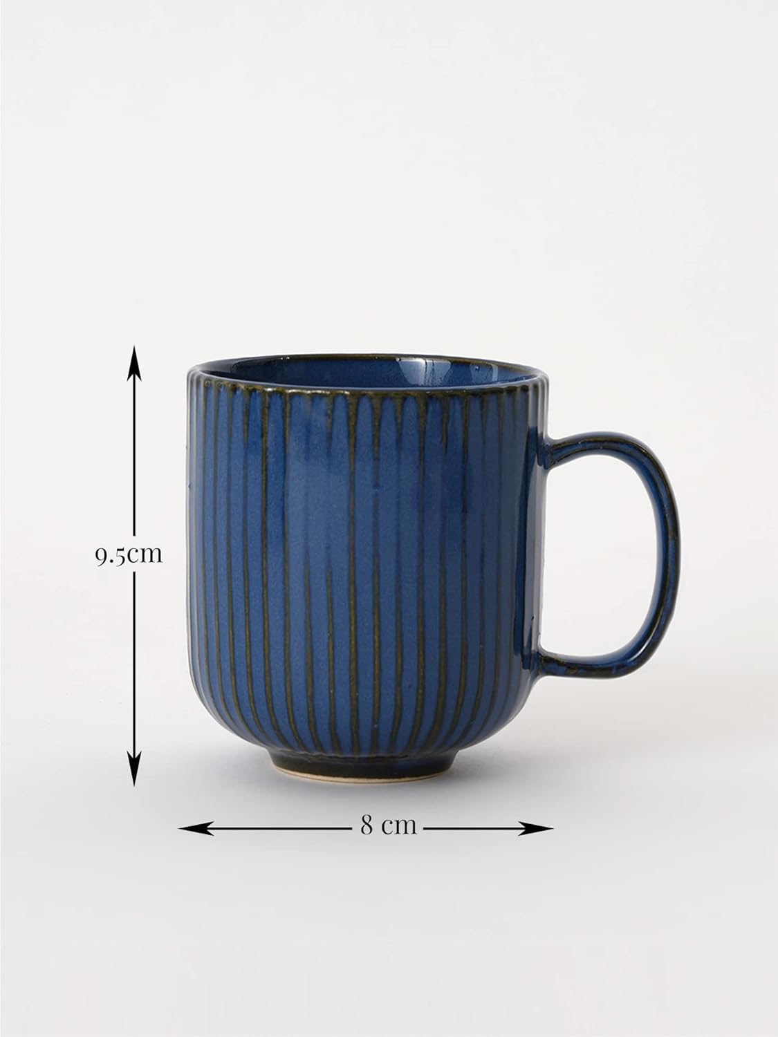 Morwee Blue  cup set of 2 with tray