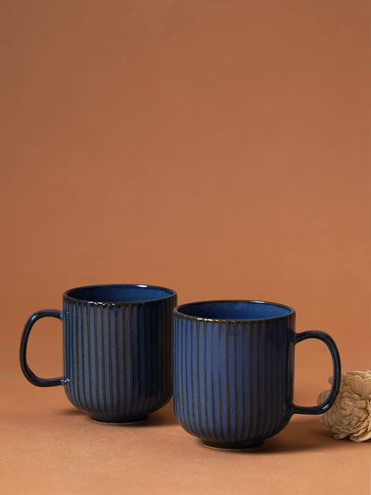 Morwee Blue  cup set of 2 with tray