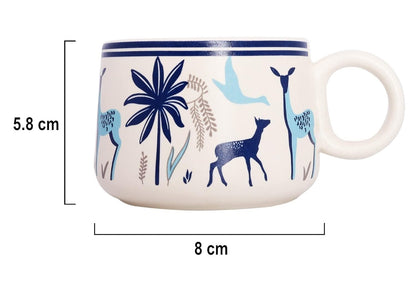 Morwee HANDICRAFTS Ceramic Tea Cup Set of 6