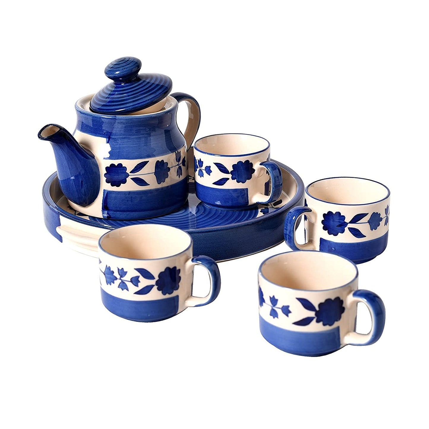 Morwee Blue luxury tea set royal blue