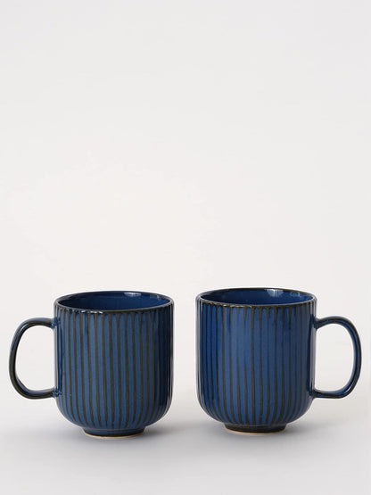Morwee Blue  cup set of 2 with tray