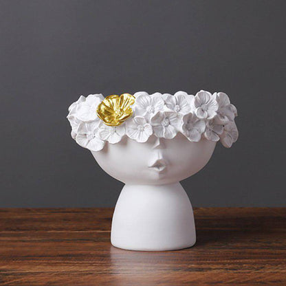 MORWEE Charming Woman Face Vase