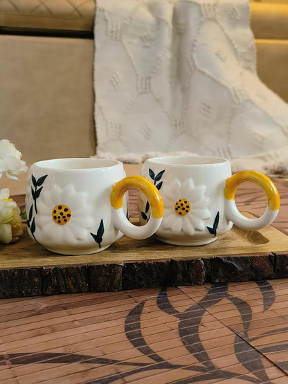 Morwee White Sunflower mug