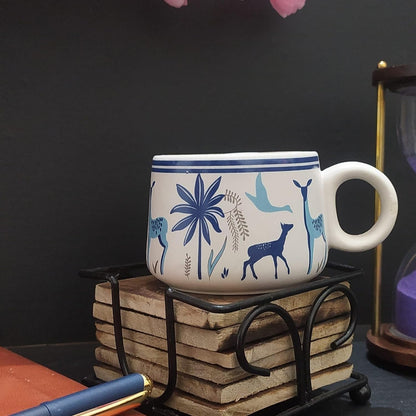 Morwee HANDICRAFTS Ceramic Tea Cup Set of 6