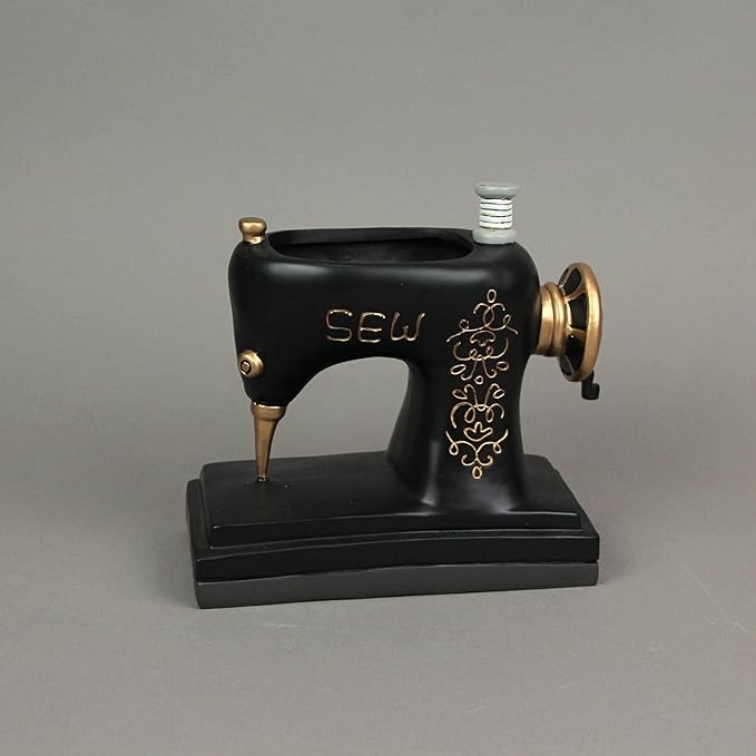 MORWEE Vintage Stitch Resin Sewing Machine Succulent Planter Flower Pot Garden Decor One Size