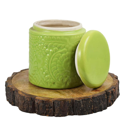 Morwee Ambos green jar