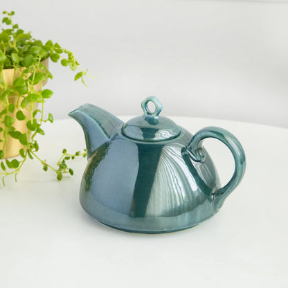 Morwee Modern Ceramic 7 Piece Tea Set - Glossy Green
