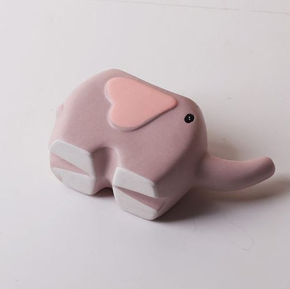 MORWEE Ceramic Cute Elephant Succulent Pot For Home Decor