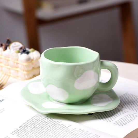 Morwee Green Cloud cup with saucer