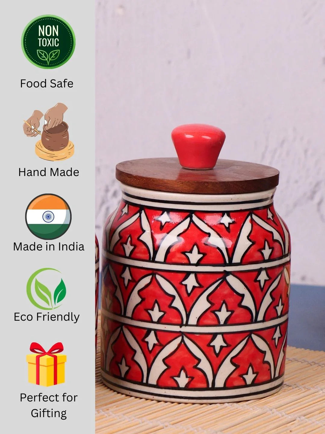 Morwee red  Muglayi paint  air tight jar